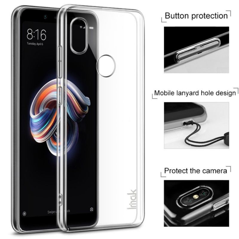 Skal Xiaomi Redmi Note 5 Mobilskal Imak Transparent Kristall