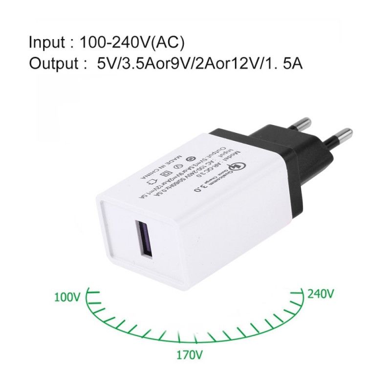 Usb-Väggladdare Adapter Eu-Kontakt