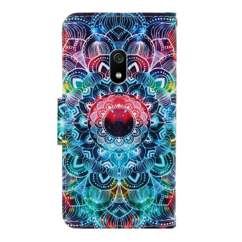 Fodral för Xiaomi Redmi 8A Prickig Mandala Med Rem