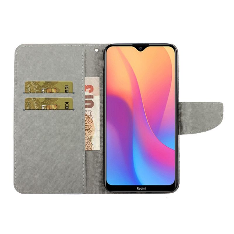 Fodral Xiaomi Redmi 8A Romantisk Ros Med Rem