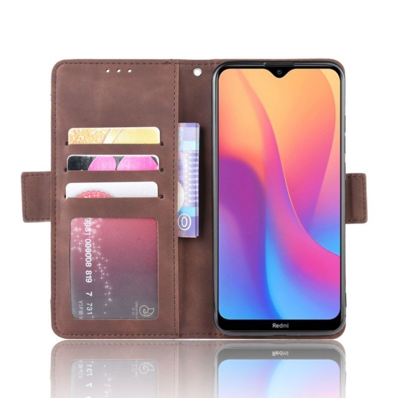 Läderfodral Xiaomi Redmi 8A Svart Förstklassigt Multikort