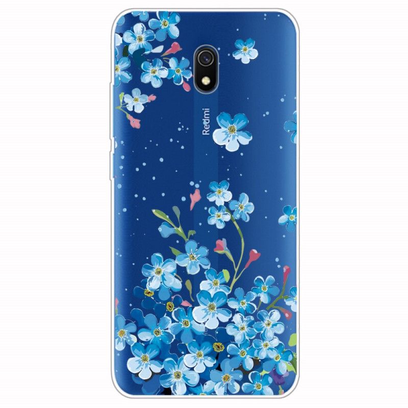 Skal Xiaomi Redmi 8A Bukett Med Blå Blommor