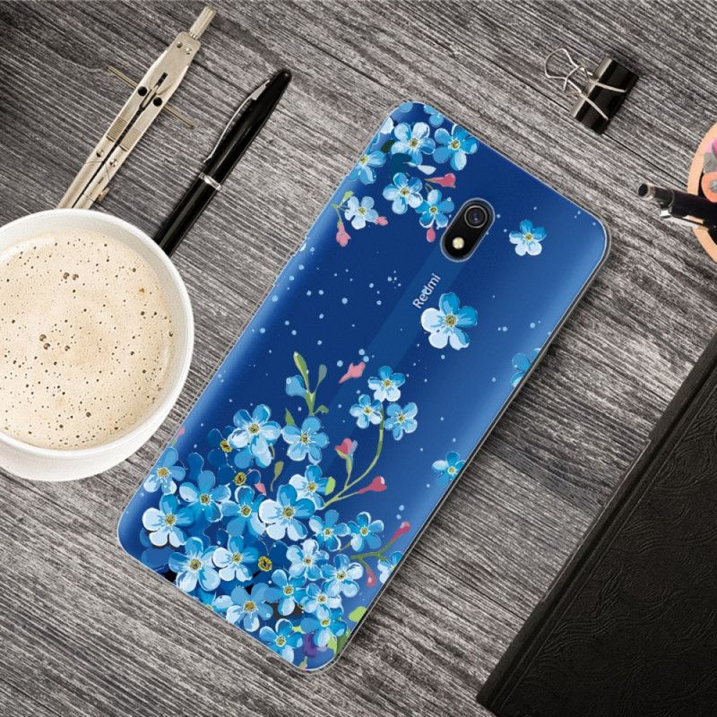 Skal Xiaomi Redmi 8A Bukett Med Blå Blommor