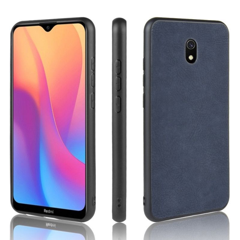 Skal Xiaomi Redmi 8A Grå Premium Lädereffekt