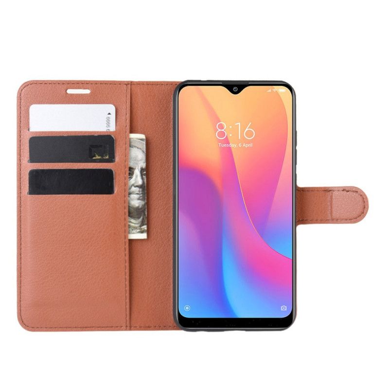 Skyddsfodral Xiaomi Redmi 8A Svart Klassiskt Konstläder