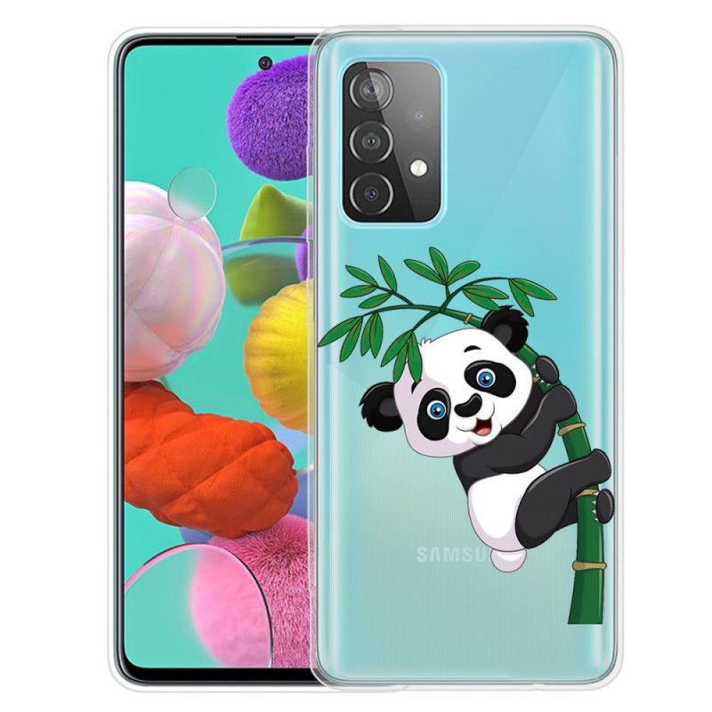 Skal för Samsung Galaxy A72 4G / A72 5G Panda På Bambu