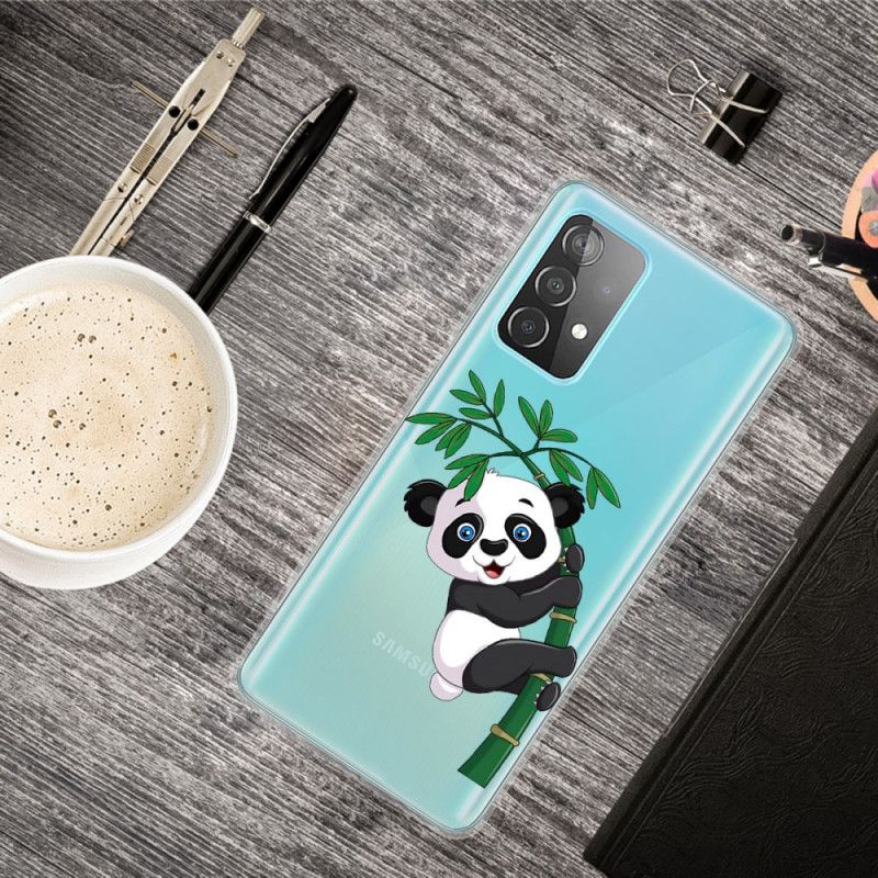 Skal för Samsung Galaxy A72 4G / A72 5G Panda På Bambu