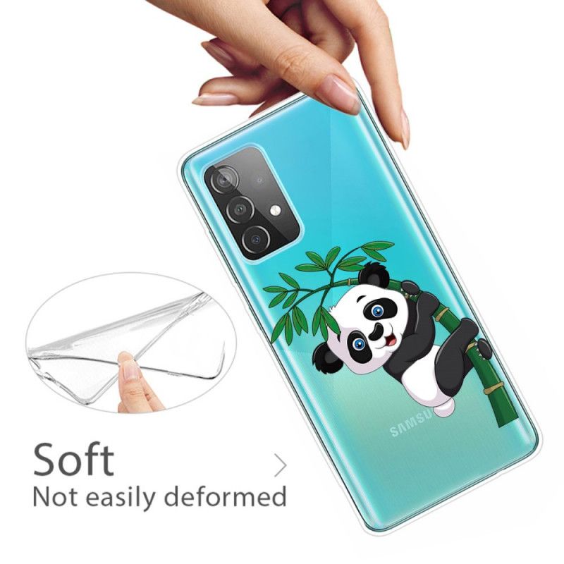 Skal för Samsung Galaxy A72 4G / A72 5G Panda På Bambu