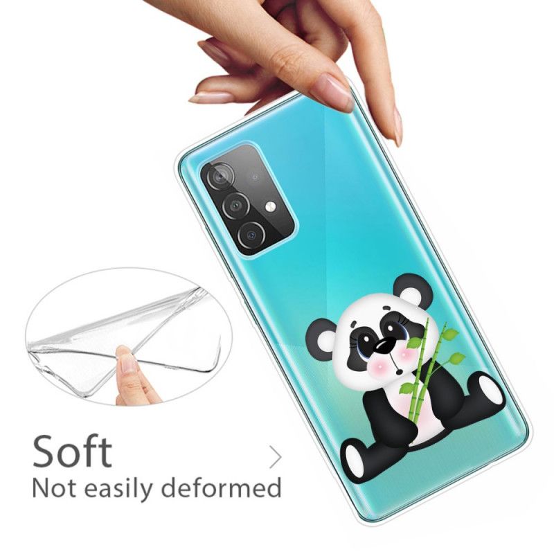 Skal för Samsung Galaxy A72 4G / A72 5G Transparent Ledsen Panda