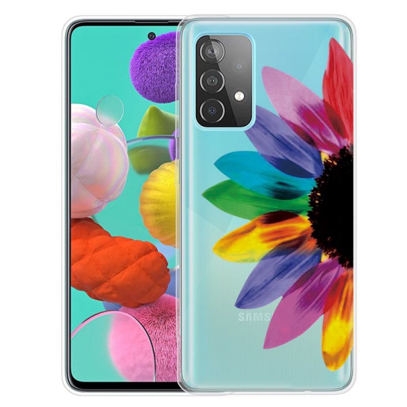 Skal Samsung Galaxy A72 4G / A72 5G Mobilskal Färgad Blomma