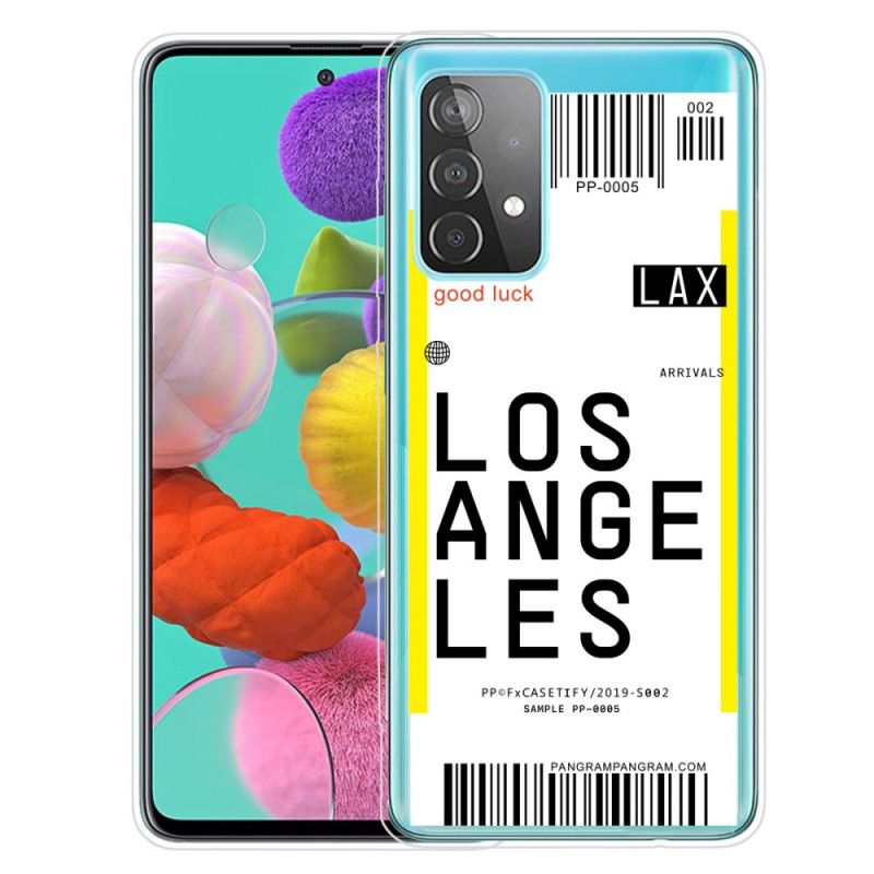 Skal Samsung Galaxy A72 4G / A72 5G Mobilskal Ombordstigningskort Till Los Angeles