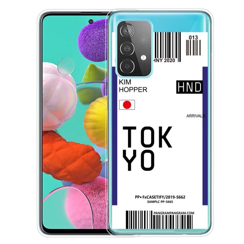 Skal Samsung Galaxy A72 4G / A72 5G Svart Boardingkort Tokyo