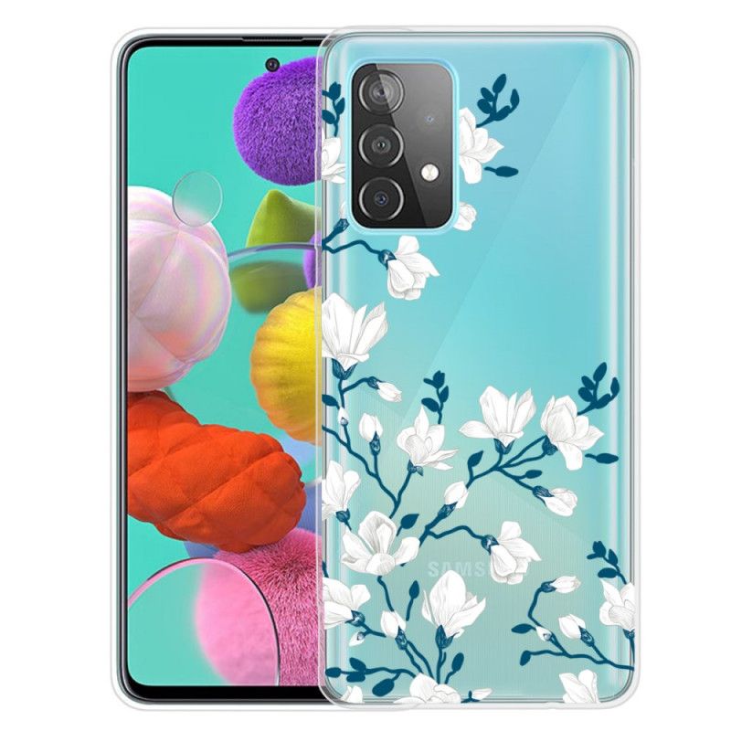 Skal Samsung Galaxy A72 4G / A72 5G Vita Blommor