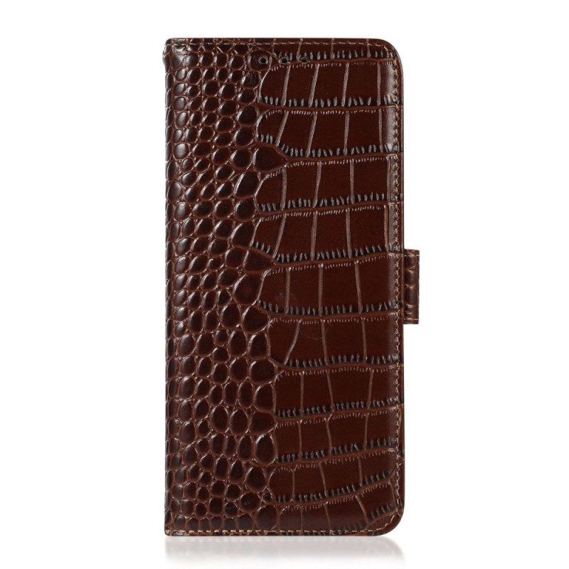 Fodral Samsung Galaxy M53 5G Crocodile Style Rfid