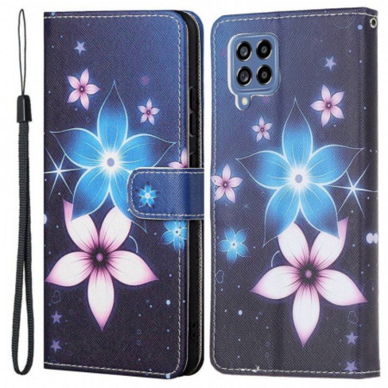 Fodral Samsung Galaxy M53 5G Med Kedjar Lunar Strap Blommor