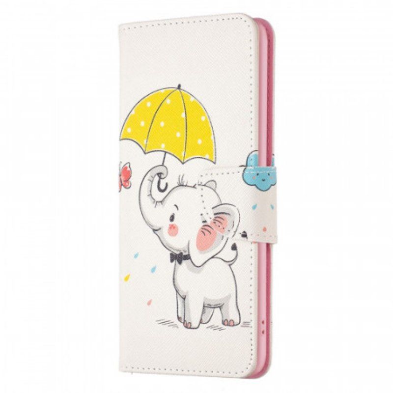 Folio-fodral Samsung Galaxy M53 5G Baby Elefant