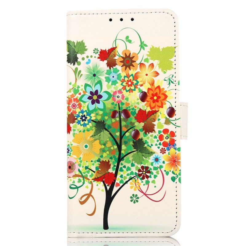 Folio-fodral Samsung Galaxy M53 5G Blommande Träd