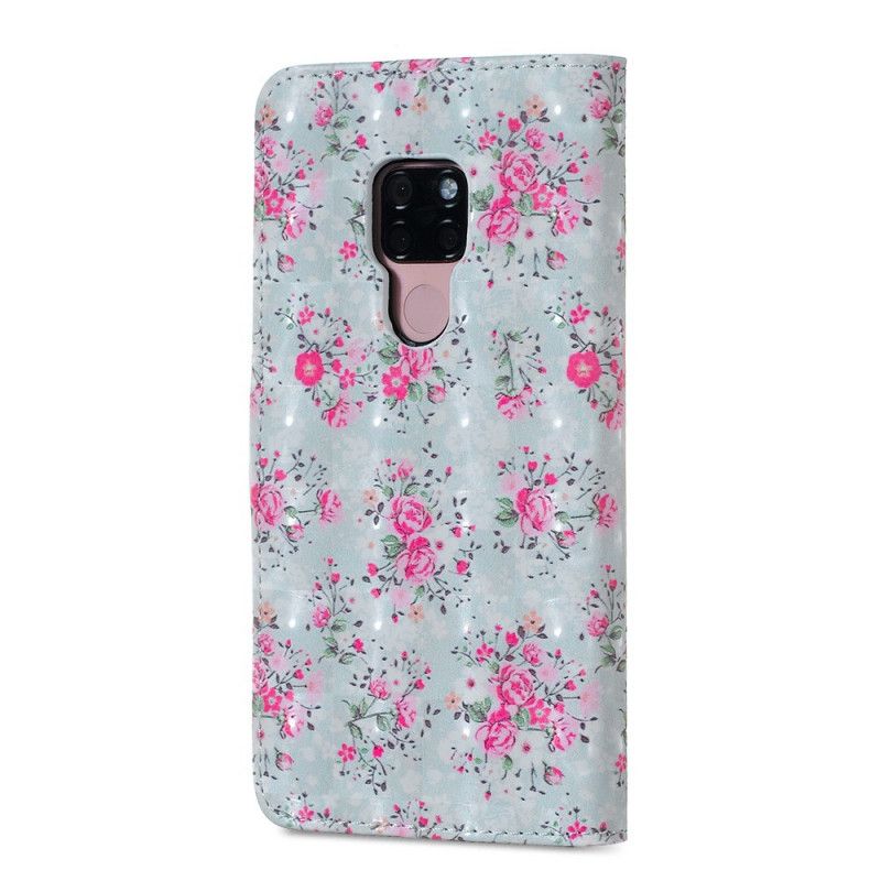 Fodral Huawei Mate 20 Frihetsdesignblommor