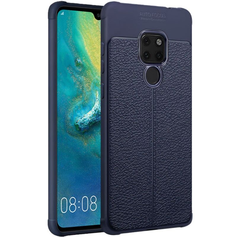 Skal för Huawei Mate 20 Svart Sömnad I Imak Konstläder