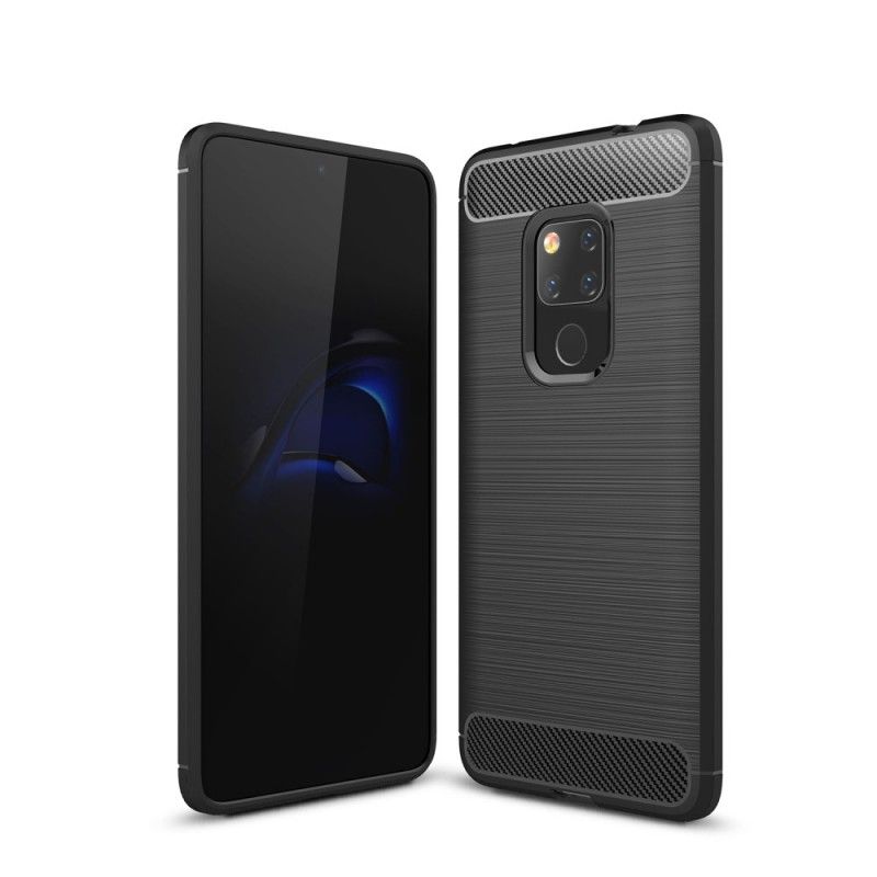 Skal Huawei Mate 20 Svart Borstad Kolfiber