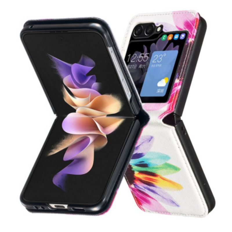 Skal Samsung Galaxy Z Flip 6 Telefonfodral Akvarellblomma