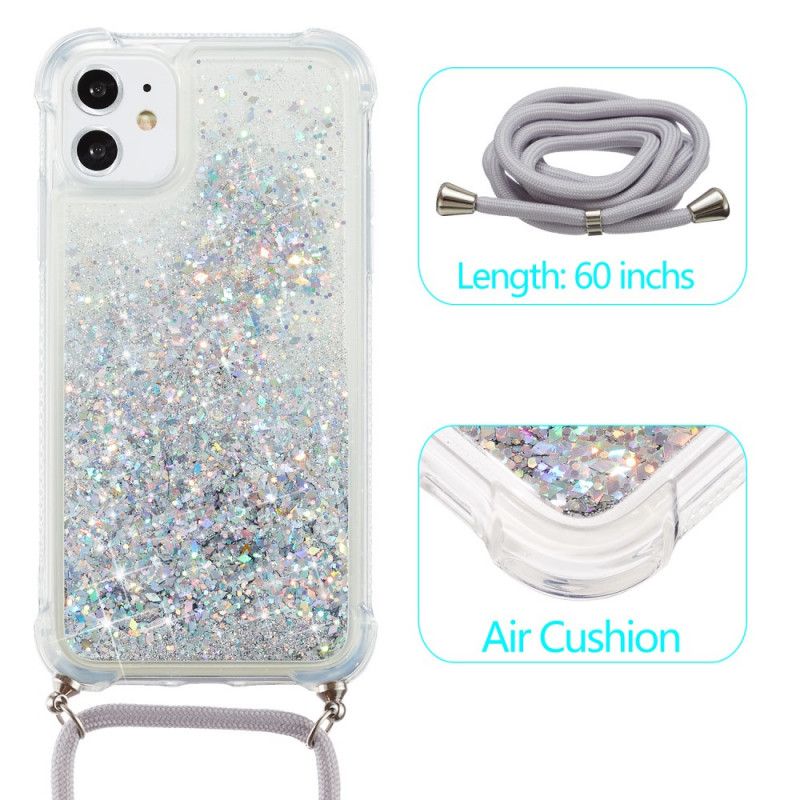 Glitterfodral För Iphone 11 Med Sladd