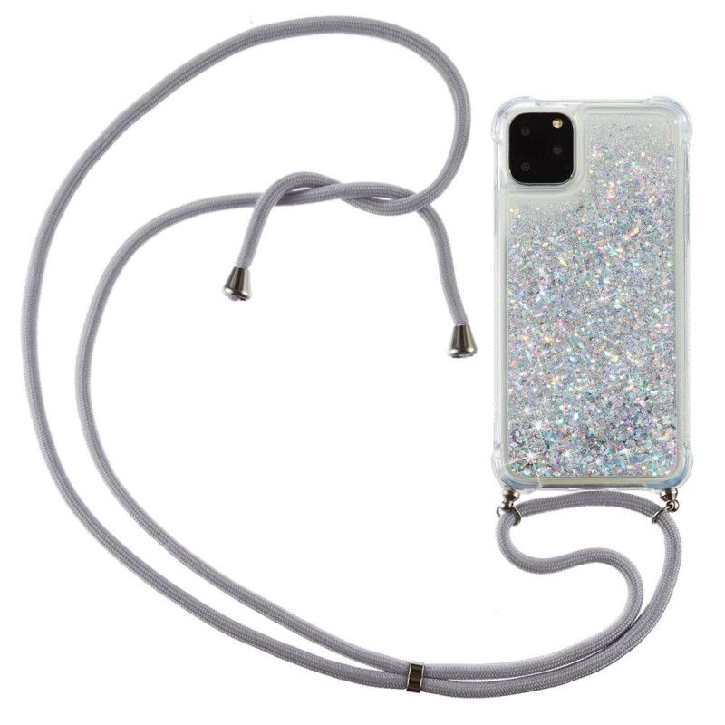 Iphone 11 Pro Max Glitter And Cord Case