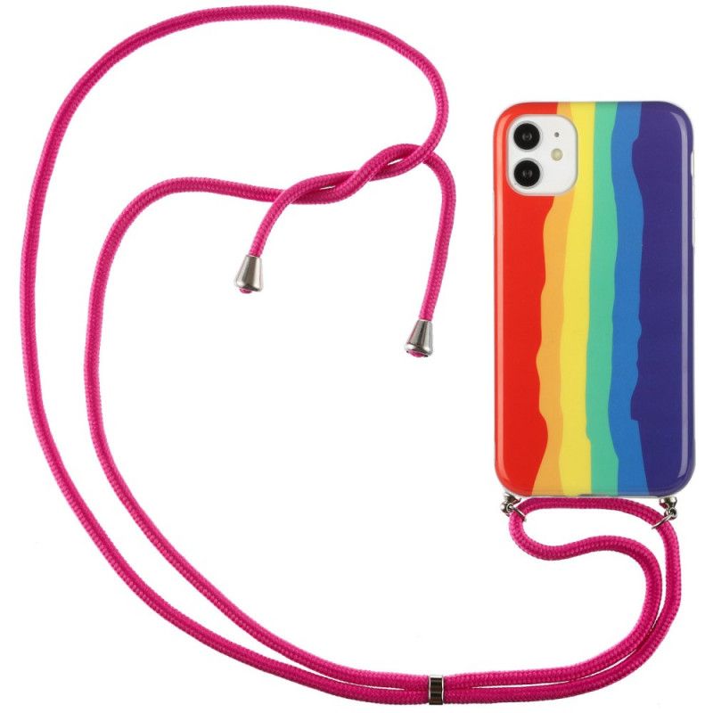 Rainbow Cord Iphone 11-Fodral