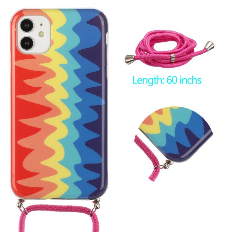 Rainbow Cord Iphone 11-Fodral