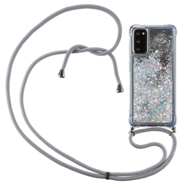 Samsung Galaxy S20 Glitterfodral Med Sladd