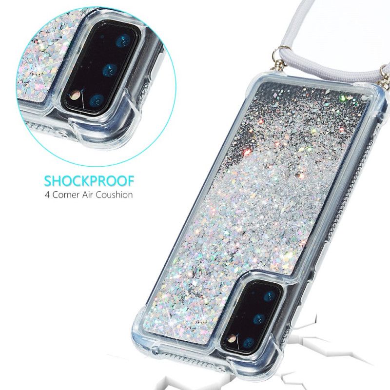 Samsung Galaxy S20 Glitterfodral Med Sladd