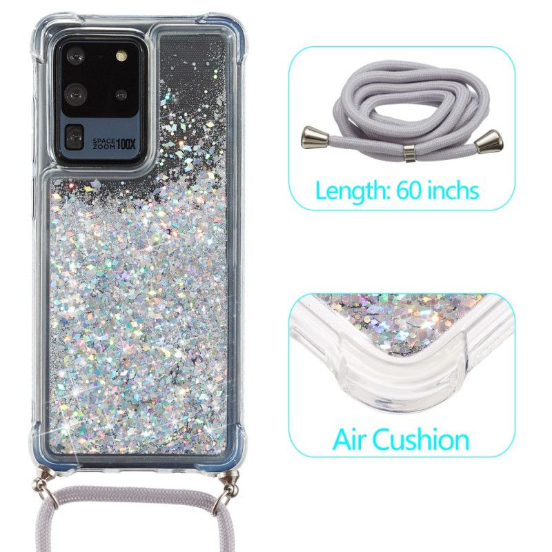 Samsung Galaxy S20 Ultra Glitter Skal Med Sladd