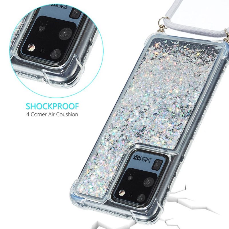 Samsung Galaxy S20 Ultra Glitter Skal Med Sladd