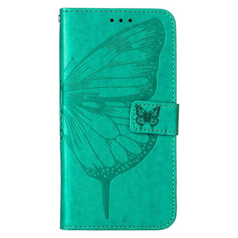 Fodral Xiaomi Redmi Note 11 Pro Plus 5G Butterfly Design Med Lanyard