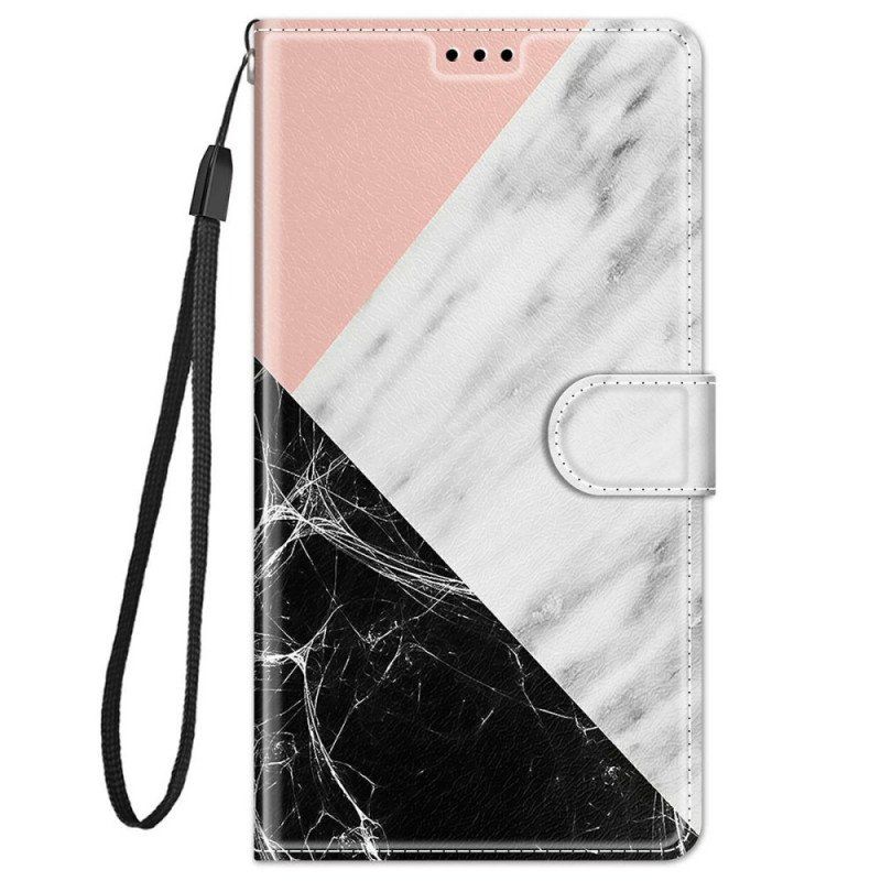 Fodral Xiaomi Redmi Note 11 Pro Plus 5G Med Kedjar Strappy Marble Elegance