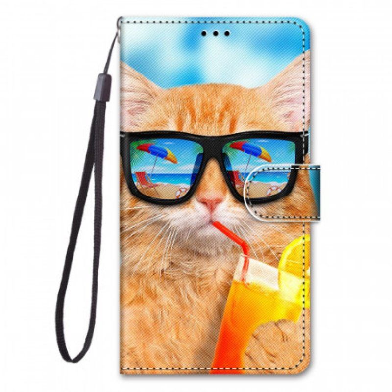 Fodral Xiaomi Redmi Note 11 Pro Plus 5G Med Kedjar Strappy Star Cat