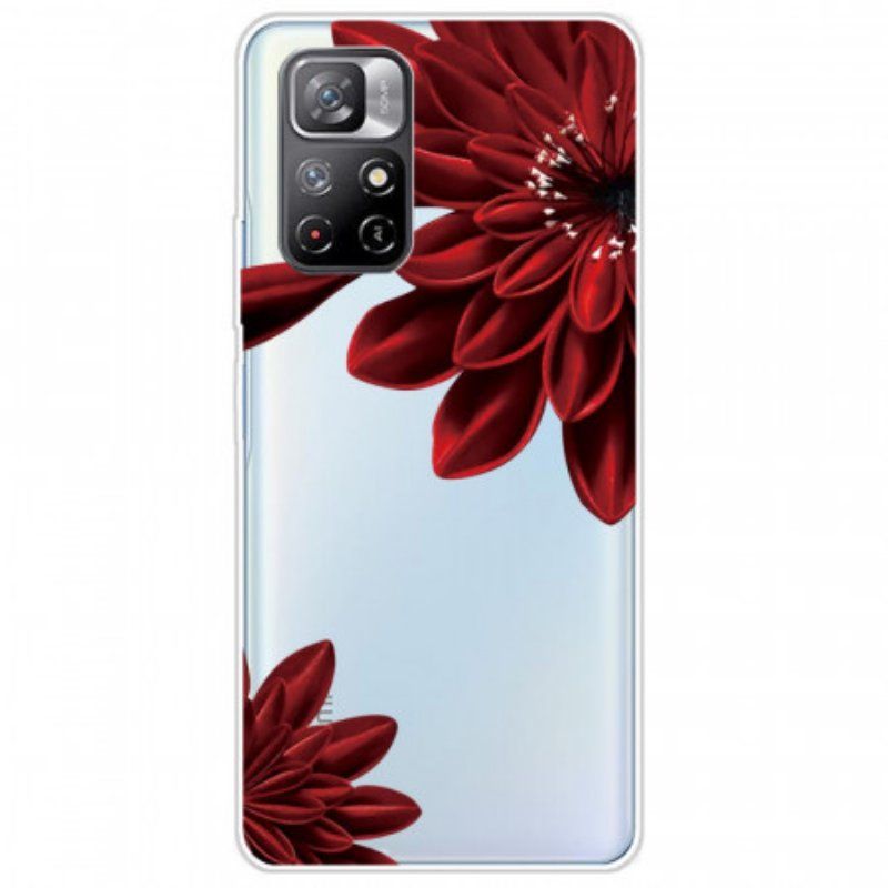 Skal Xiaomi Redmi Note 11 Pro Plus 5G Röda Blommor