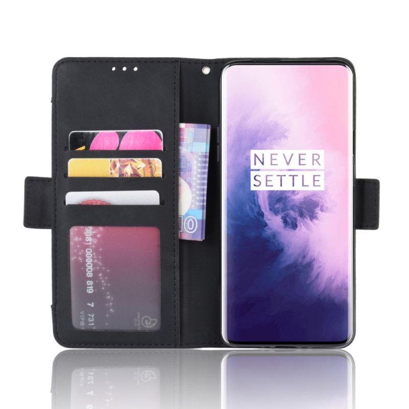 Fodral OnePlus 7 Pro Svart Förstklassigt Multikort