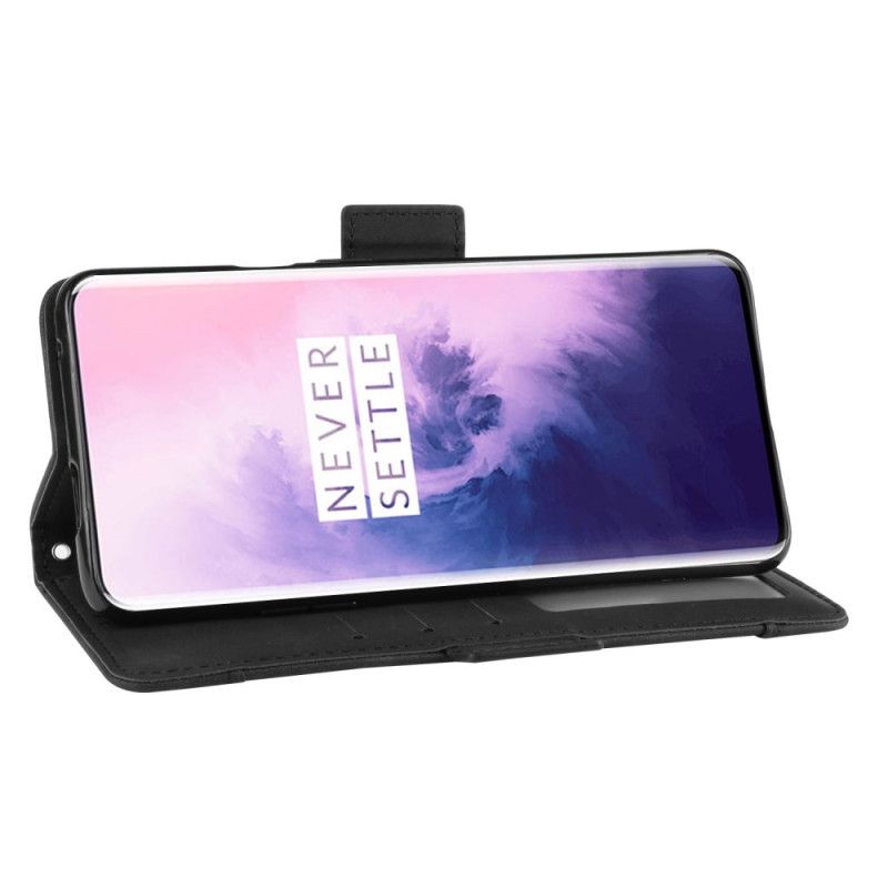 Fodral OnePlus 7 Pro Svart Förstklassigt Multikort