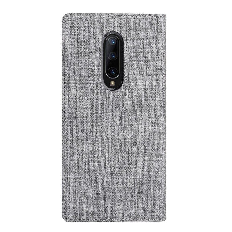 Folio-fodral för OnePlus 7 Pro Svart Strukturerad