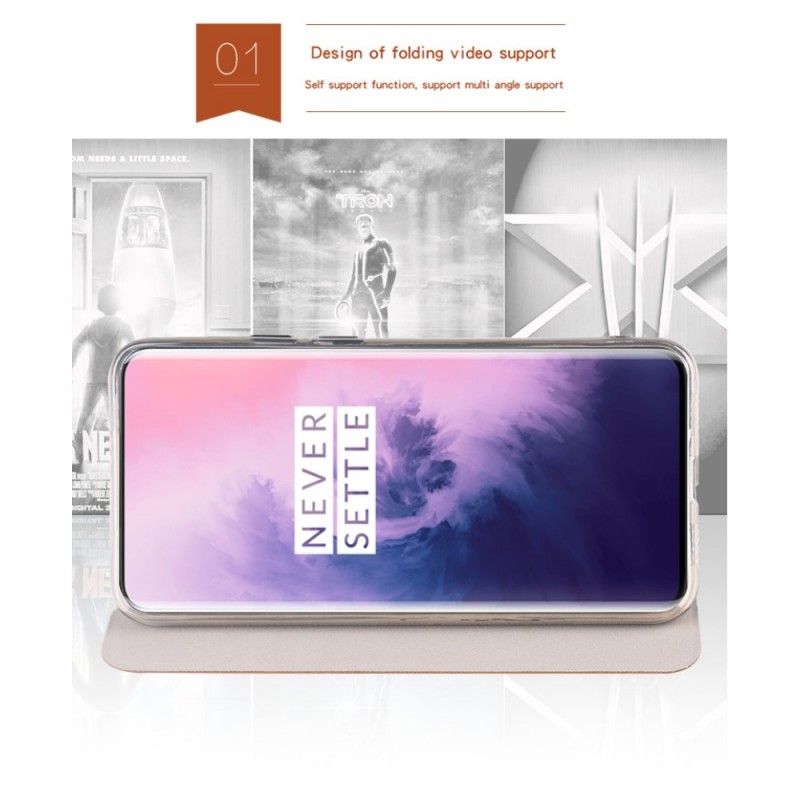 Folio-fodral OnePlus 7 Pro Svart Mofi