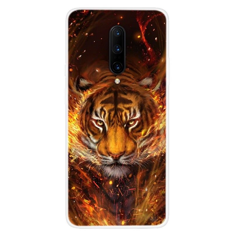 Skal OnePlus 7 Pro Mobilskal Eldtiger