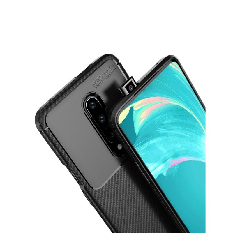 Skal OnePlus 7 Pro Svart Flexibel Kolfiberstruktur