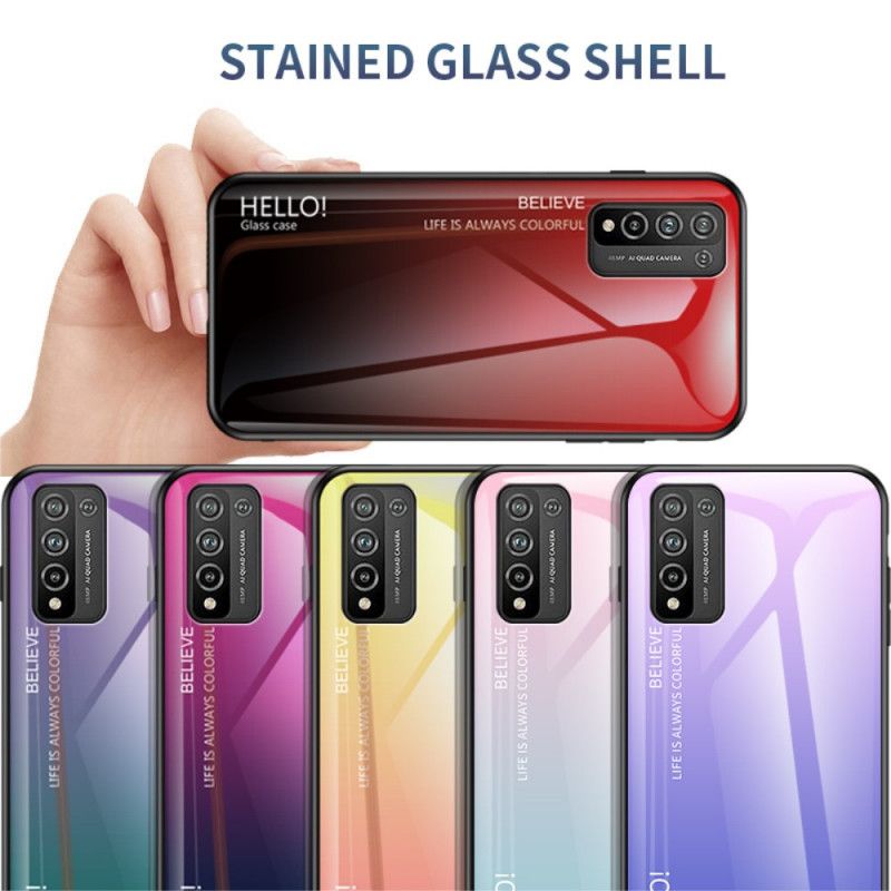 Skal Honor 10X Lite Svart Hej Härdat Glas