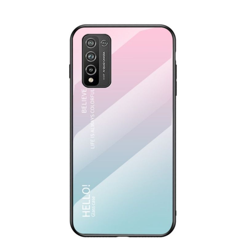 Skal Honor 10X Lite Svart Hej Härdat Glas