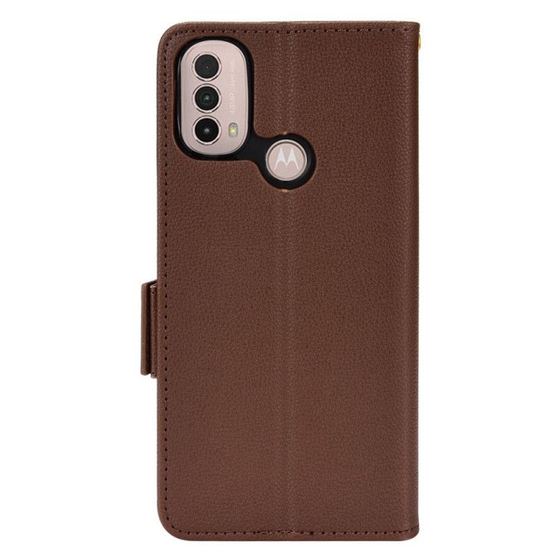 Fodral Moto E20 / E30 / E40 Flap Double Nya Färger