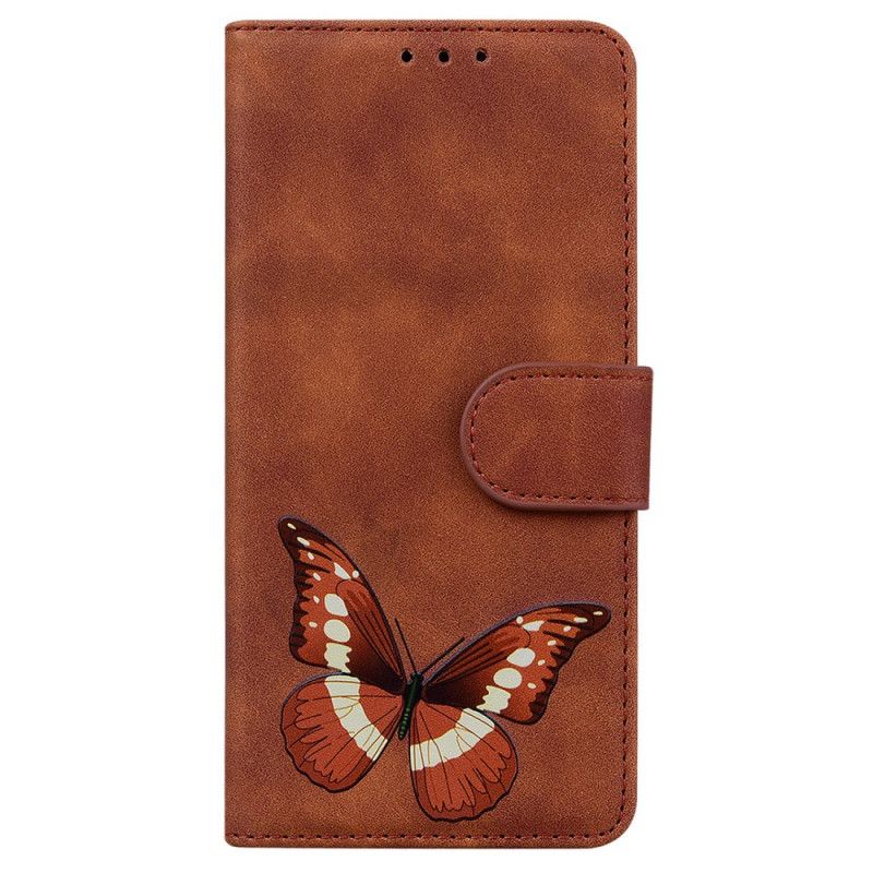 Fodral Moto E20 / E30 / E40 Skin-touch Butterfly