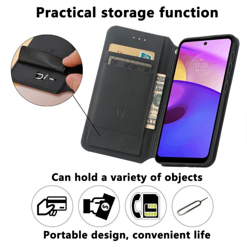 Folio-fodral Moto E20 / E30 / E40 Konstnärlig Rfid