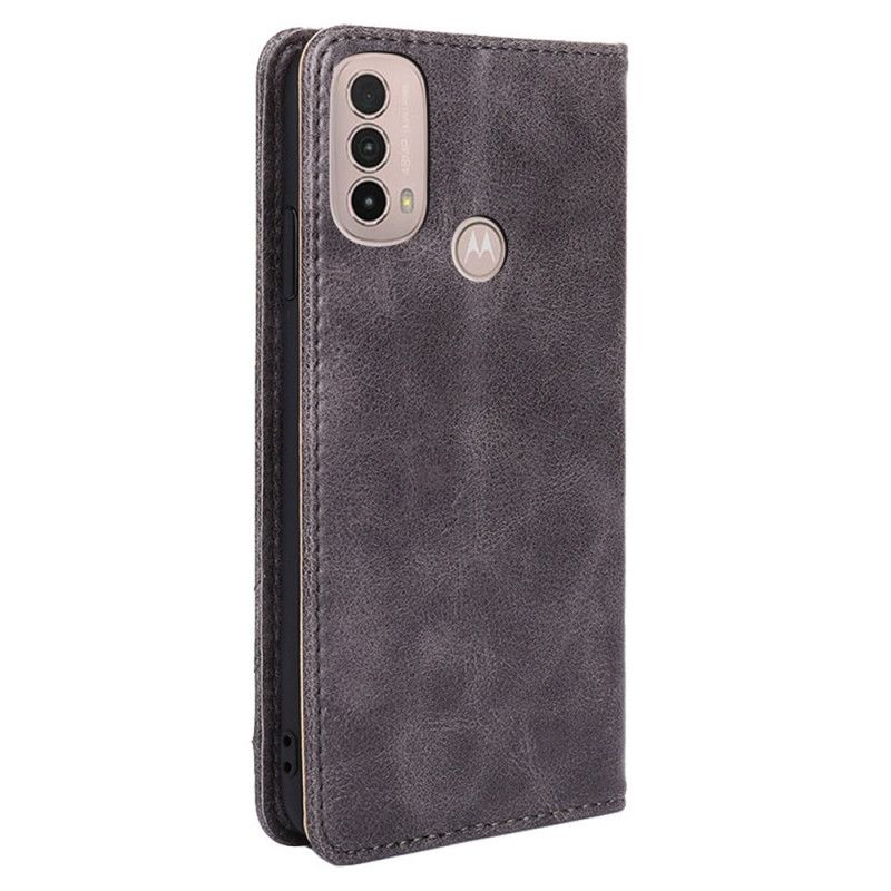 Folio-fodral Moto E20 / E30 / E40 Telefonfodral Stil Lädernit