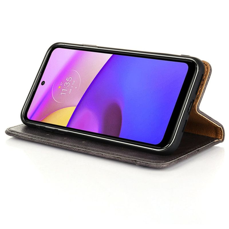 Folio-fodral Moto E20 / E30 / E40 Telefonfodral Stil Lädernit